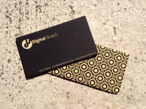 Matboard business card
