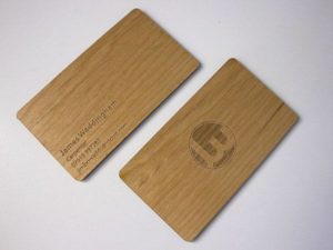 Alder wood card