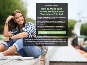 Lead gen site for student loan debt