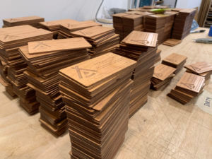 Bulk order of alder business cards
